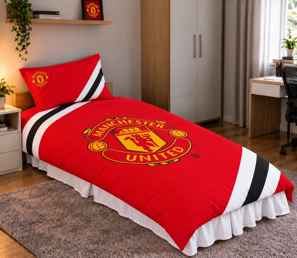 Fotbalové povlečení Manchester United FC Stripe
