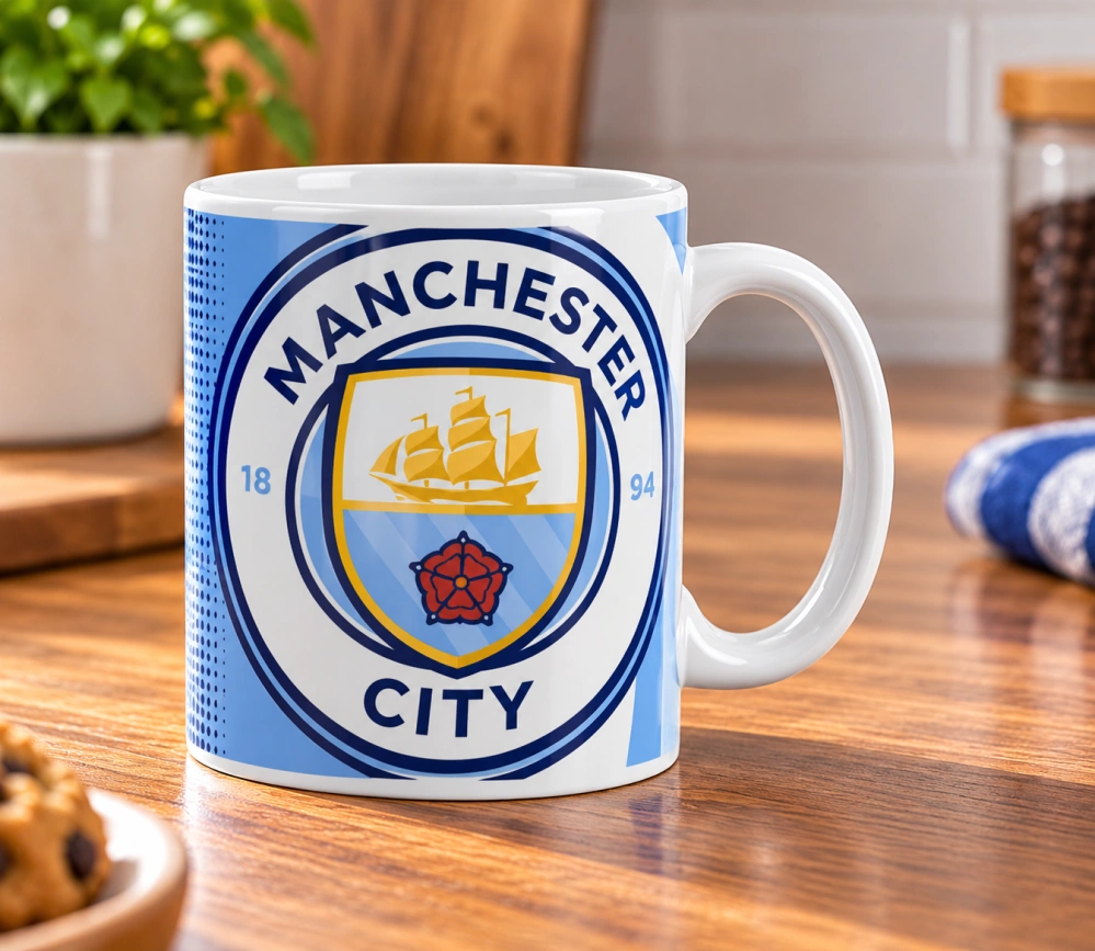 Hrnek Manchester City FC Halftone