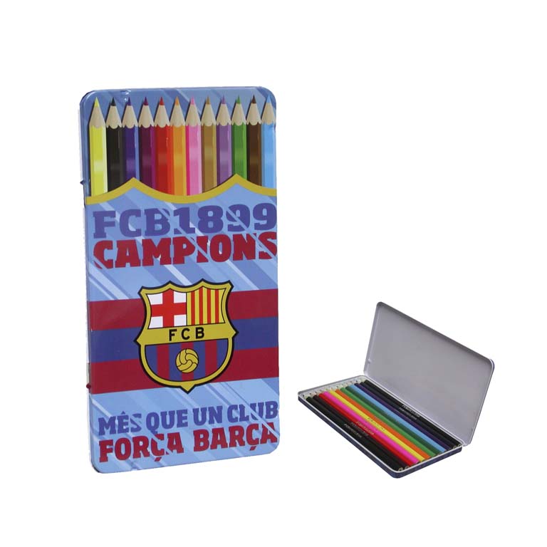 12 pastelek Barcelona FC - plechový